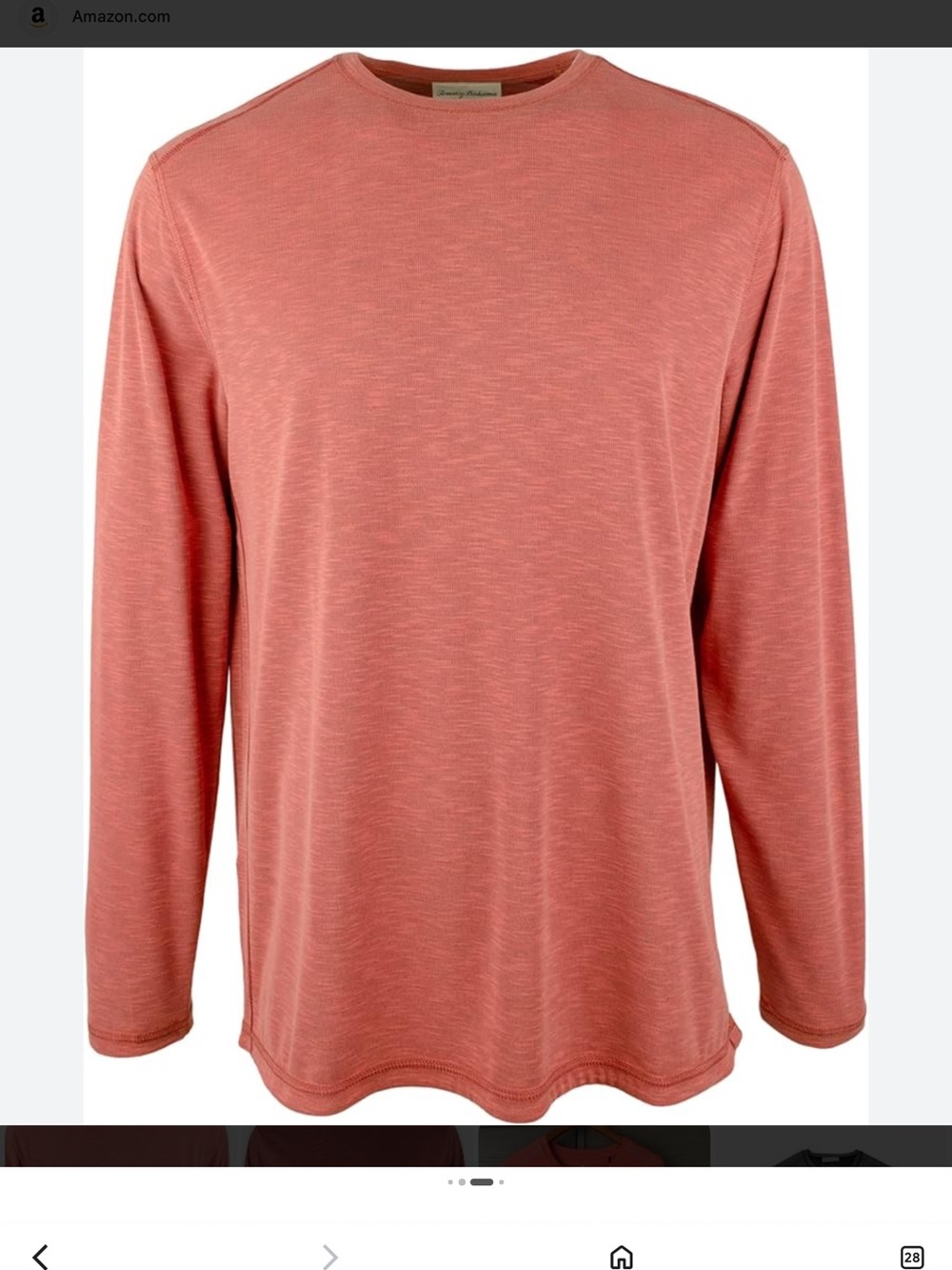 Tommy Bahama Long Sleeve Tee - Coral